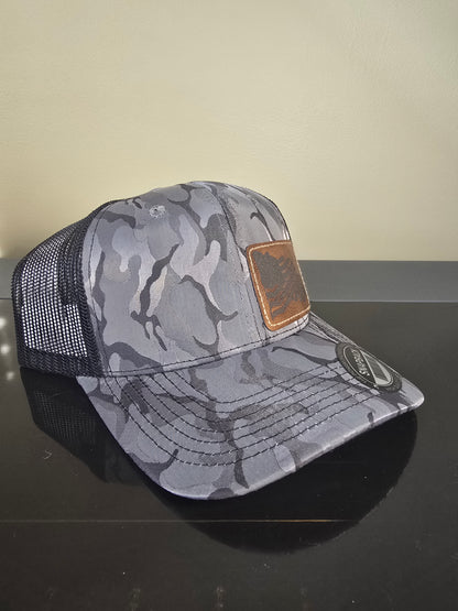 Gray Camo Snapback Hat - Old Glory
