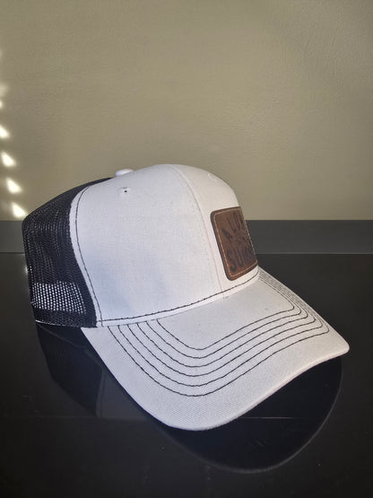 White & Black Snapback Hat - Aloha Summer