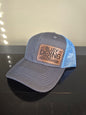 Gray & Blue Snapback Hat - Busy Doing Nothing