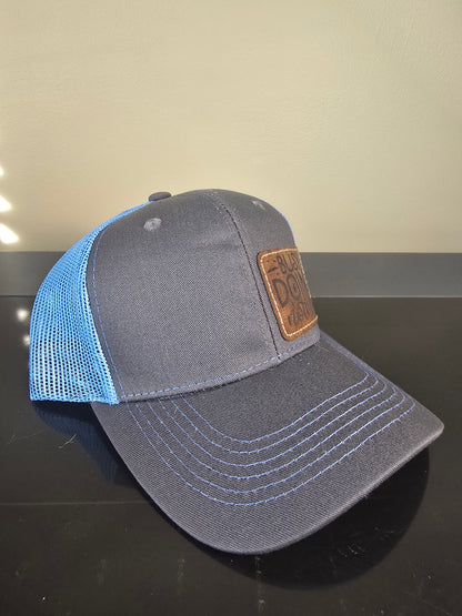 Gray & Blue Snapback Hat - Busy Doing Nothing