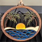 Beach Painted Wooden Ornament
